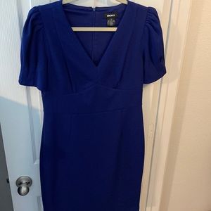 DKNY Vneck Bodycon Dress